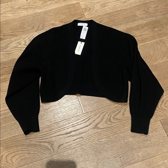 Aritzia Babaton NWT Decision Cardigan Black Size S Sold Out Online - Picture 9 of 15